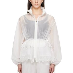 ★NWT Org.$1889 Cecilie Bahnsen ARLO JACKET White UK6★